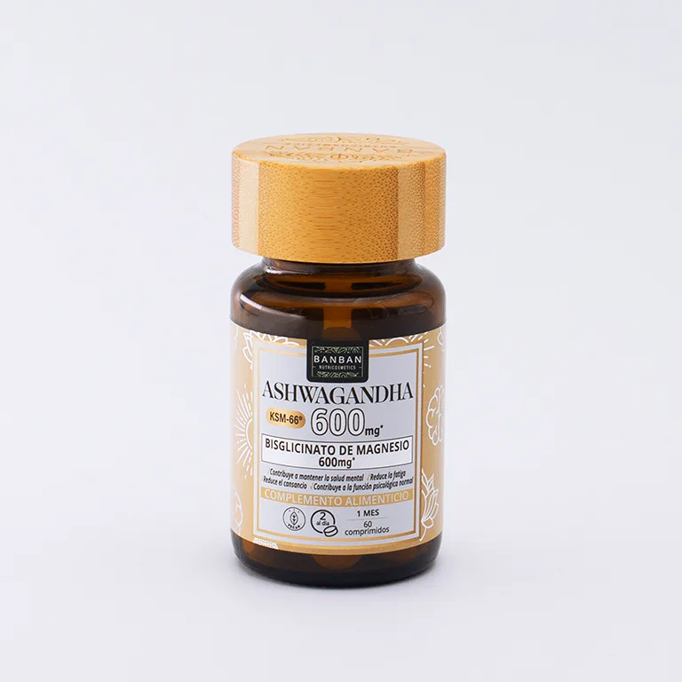 Ashwagandha Bio 600mg & Bisglicinat de Magneziu 600mg (60 tablete)