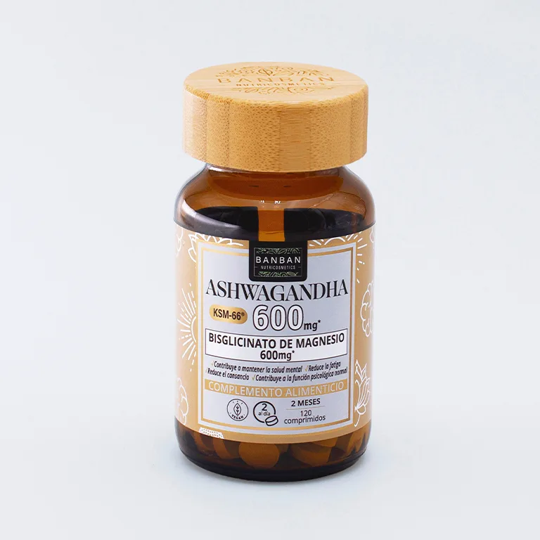Ashwagandha Bio 600mg & Bisglicinat de Magneziu 600mg (120 tablete)