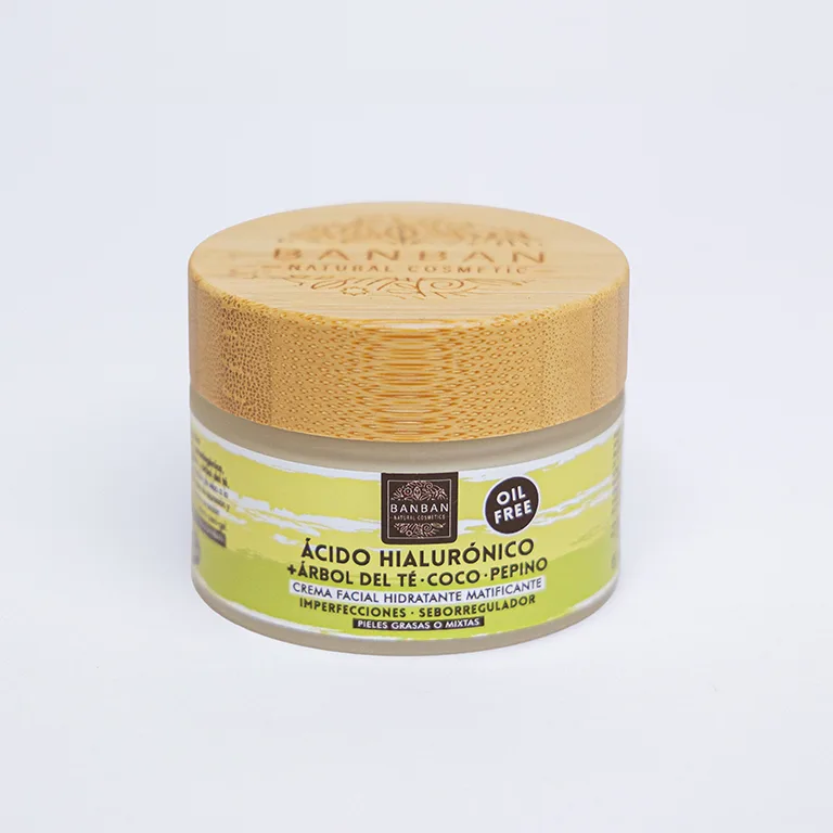 Cremă Facială Purificatoare cu Arbore de Ceai & Acid Hialuronic (50ml)